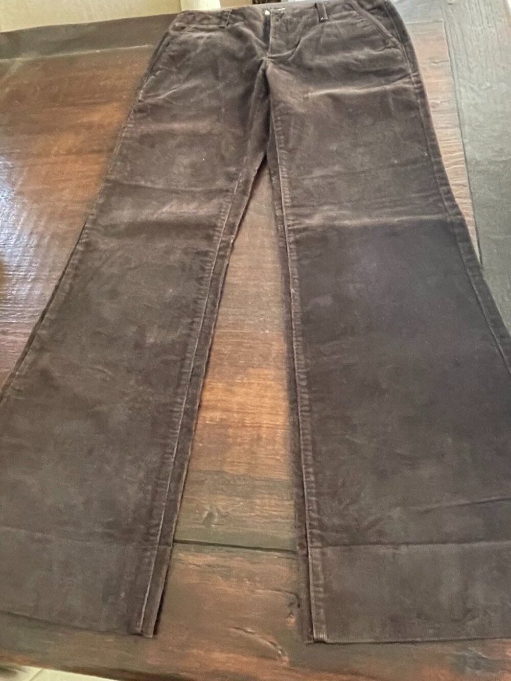 Banana Republic Women's Brown Corduroy Stretch Pants Size 8 Low Waist 32" NWT